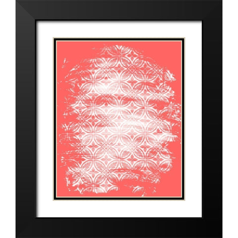 Coral Whites 1 Black Modern Wood Framed Art Print with Double Matting by Kimberly, Allen