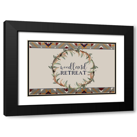 In The Woods 2 Black Modern Wood Framed Art Print with Double Matting by Kimberly, Allen