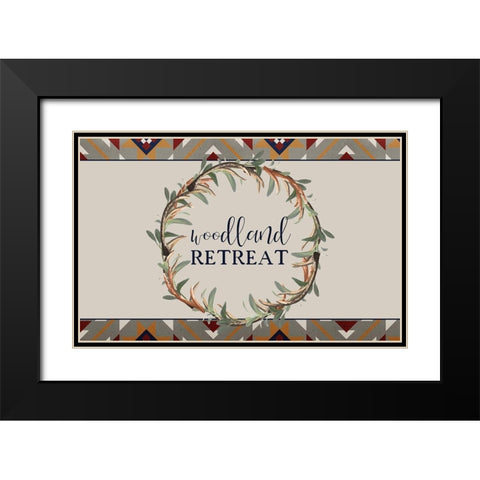 In The Woods 2 Black Modern Wood Framed Art Print with Double Matting by Kimberly, Allen