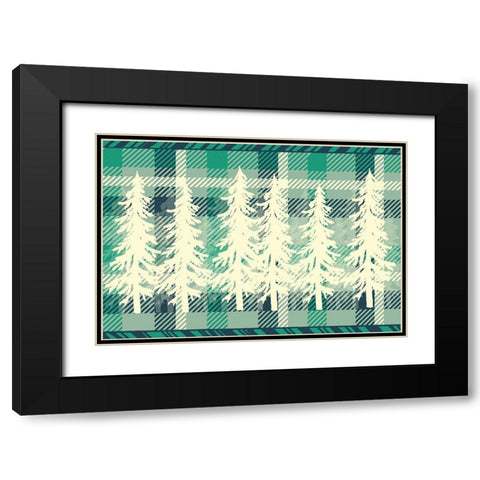 Welcome to The Woods 7 Black Modern Wood Framed Art Print with Double Matting by Kimberly, Allen