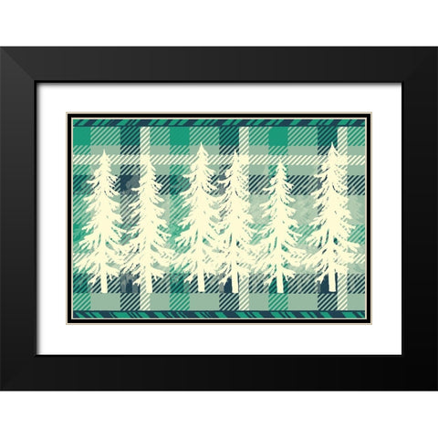 Welcome to The Woods 7 Black Modern Wood Framed Art Print with Double Matting by Kimberly, Allen