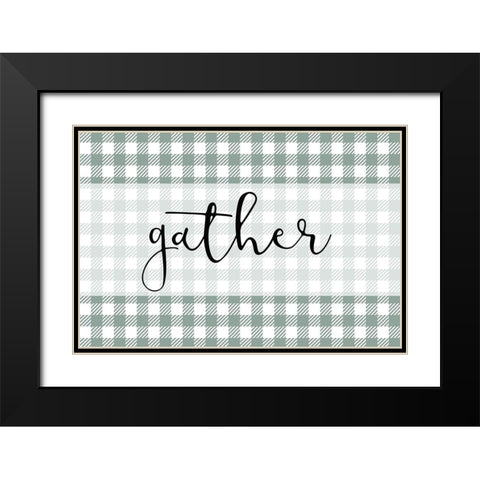 Gather Black Modern Wood Framed Art Print with Double Matting by Kimberly, Allen
