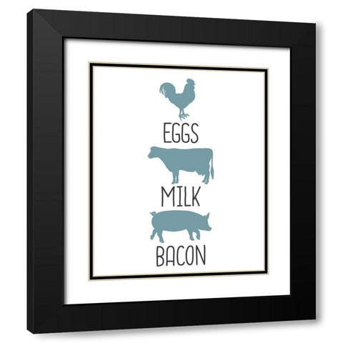 Farm Fresh 4 Black Modern Wood Framed Art Print with Double Matting by Kimberly, Allen