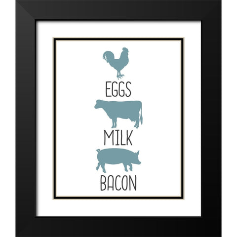 Farm Fresh 4 Black Modern Wood Framed Art Print with Double Matting by Kimberly, Allen