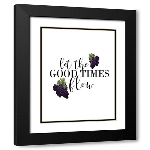 On the Vine 9 v2 Black Modern Wood Framed Art Print with Double Matting by Kimberly, Allen