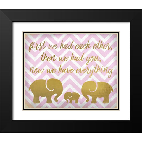 Everything Girl Black Modern Wood Framed Art Print with Double Matting by Allen, Kimberly