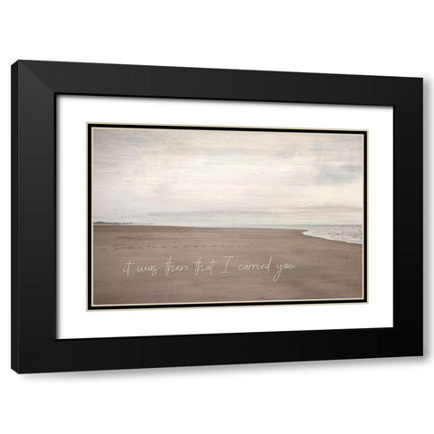 I Carried You Black Modern Wood Framed Art Print with Double Matting by Kimberly, Allen