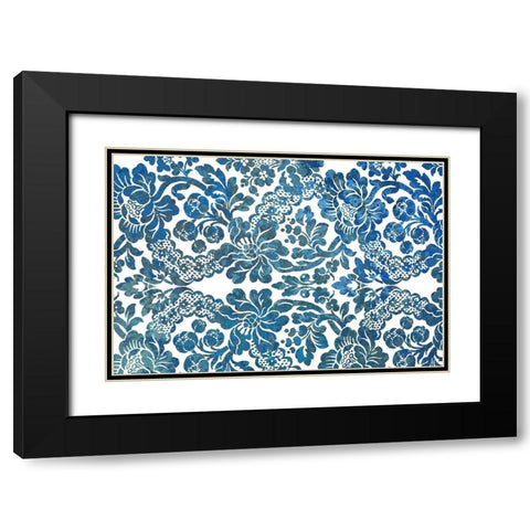 Multi Scroll v1 Black Modern Wood Framed Art Print with Double Matting by Kimberly, Allen