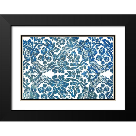 Multi Scroll v1 Black Modern Wood Framed Art Print with Double Matting by Kimberly, Allen