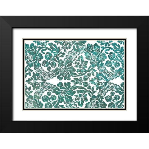 Multi Scroll v2 Black Modern Wood Framed Art Print with Double Matting by Kimberly, Allen