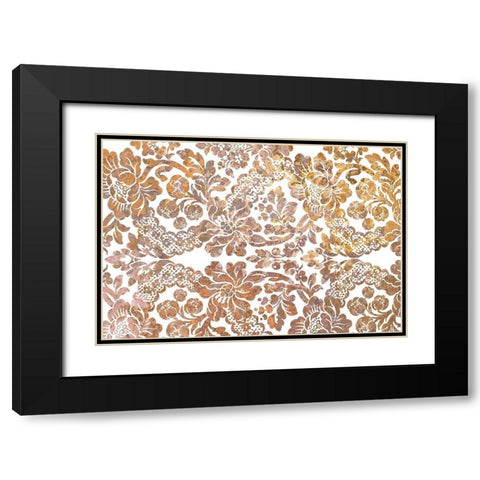 Multi Scroll v3 Black Modern Wood Framed Art Print with Double Matting by Kimberly, Allen