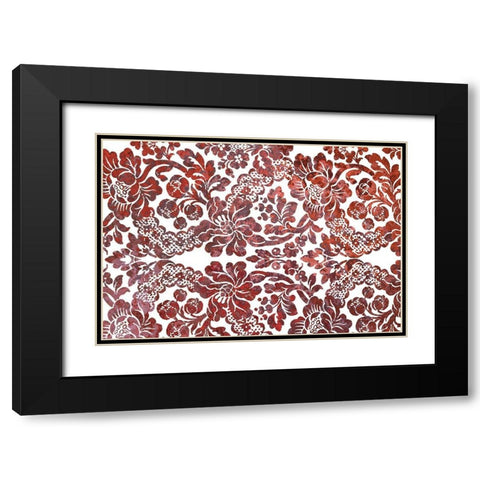 Multi Scroll v4 Black Modern Wood Framed Art Print with Double Matting by Kimberly, Allen