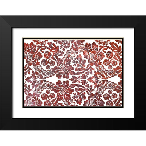 Multi Scroll v4 Black Modern Wood Framed Art Print with Double Matting by Kimberly, Allen