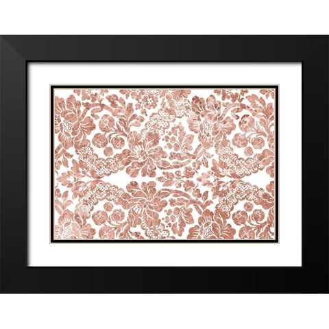 Multi Scroll v5 Black Modern Wood Framed Art Print with Double Matting by Kimberly, Allen