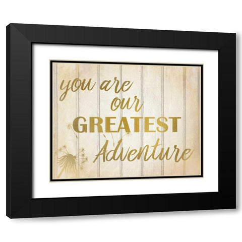 Greatest Adventure Black Modern Wood Framed Art Print with Double Matting by Allen, Kimberly