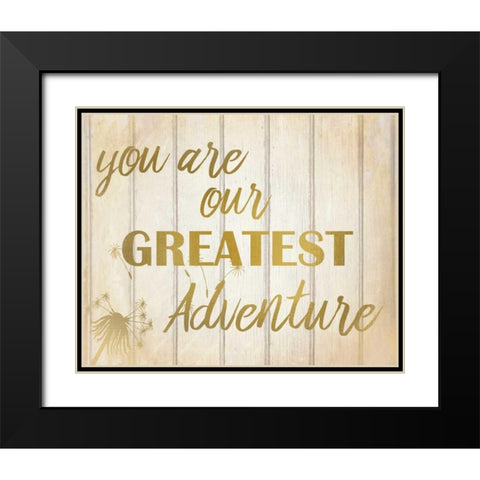 Greatest Adventure Black Modern Wood Framed Art Print with Double Matting by Allen, Kimberly