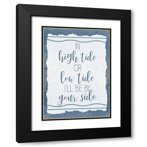 Seas Tide 2 Black Modern Wood Framed Art Print with Double Matting by Kimberly, Allen
