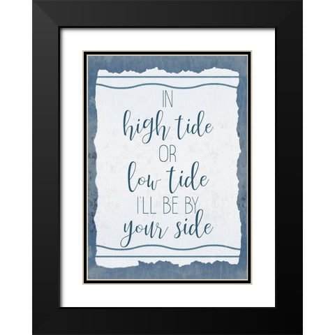 Seas Tide 2 Black Modern Wood Framed Art Print with Double Matting by Kimberly, Allen