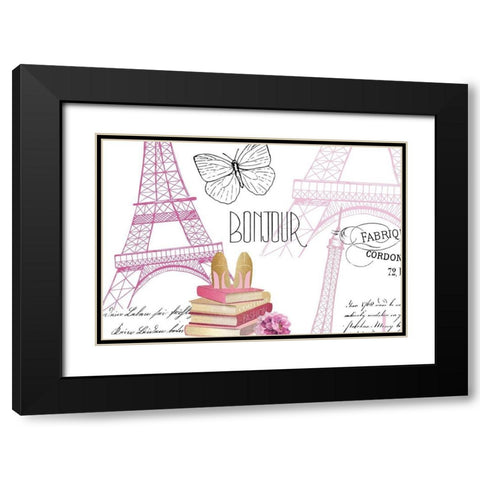 Paris Scents 10 Black Modern Wood Framed Art Print with Double Matting by Kimberly, Allen