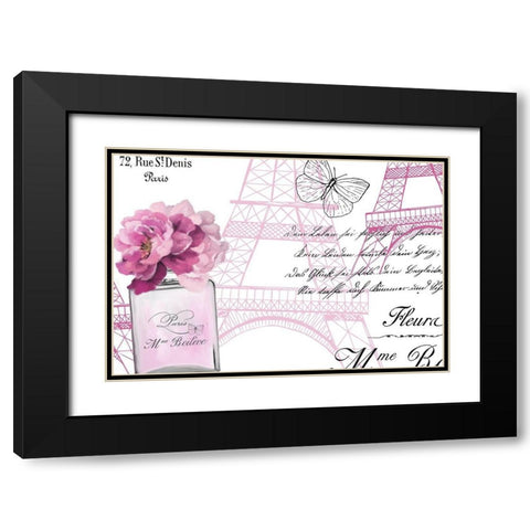 Paris Scents 12 Black Modern Wood Framed Art Print with Double Matting by Kimberly, Allen