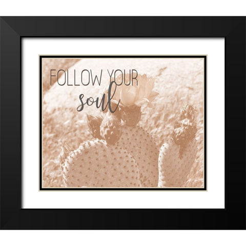 Follow Your Soul 1 Black Modern Wood Framed Art Print with Double Matting by Kimberly, Allen
