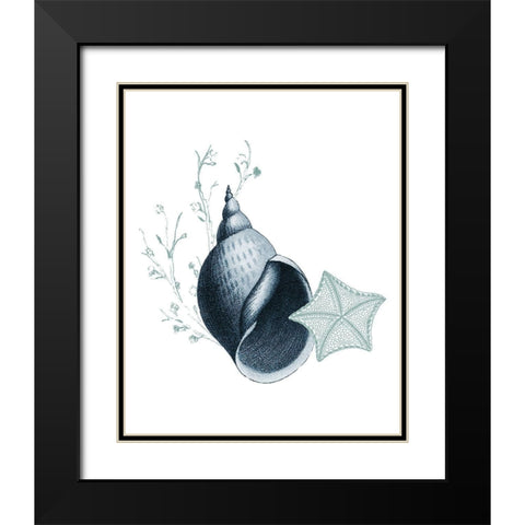 Sea Blues 5 Black Modern Wood Framed Art Print with Double Matting by Kimberly, Allen