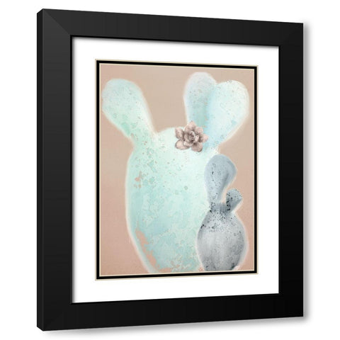 Cactus Believe 1B Black Modern Wood Framed Art Print with Double Matting by Kimberly, Allen