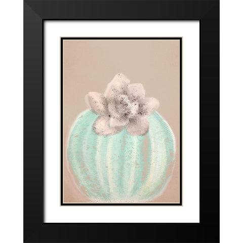 Cactus Believe 2B Black Modern Wood Framed Art Print with Double Matting by Kimberly, Allen