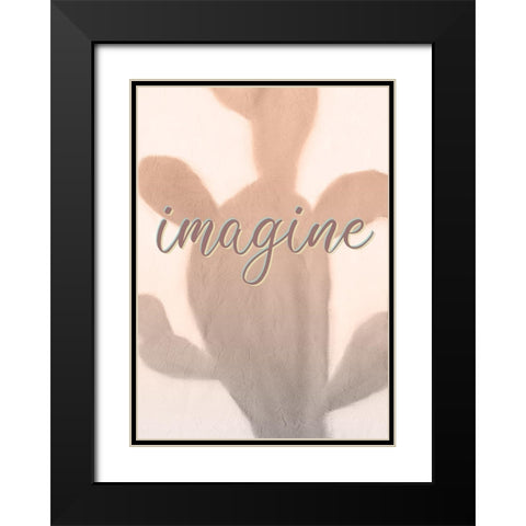 Inspire Imagine 2 Black Modern Wood Framed Art Print with Double Matting by Kimberly, Allen