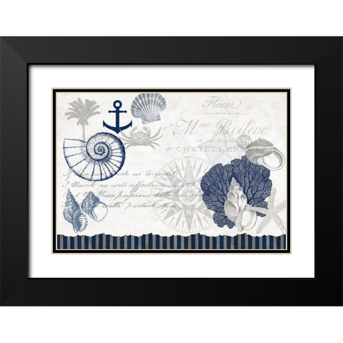 Adventures at Sea Black Modern Wood Framed Art Print with Double Matting by Kimberly, Allen