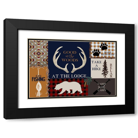 In The Woods Black Modern Wood Framed Art Print with Double Matting by Kimberly, Allen