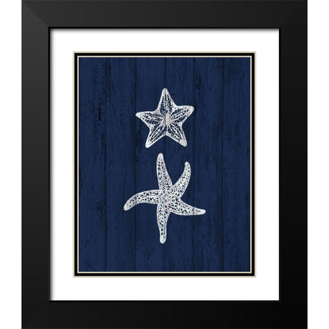 Beach House 3 Black Modern Wood Framed Art Print with Double Matting by Kimberly, Allen