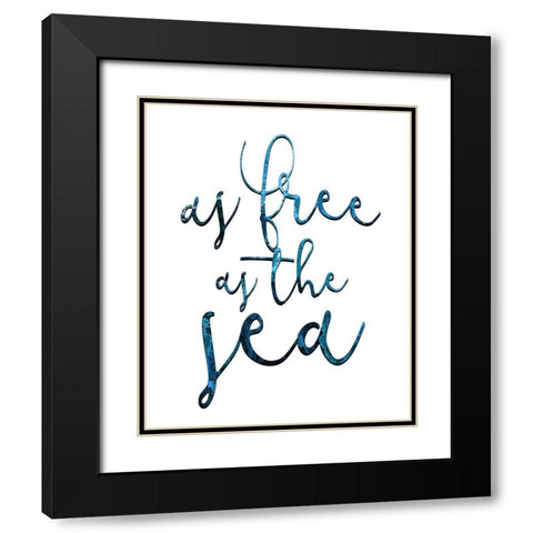 As Free 2 Black Modern Wood Framed Art Print with Double Matting by Kimberly, Allen