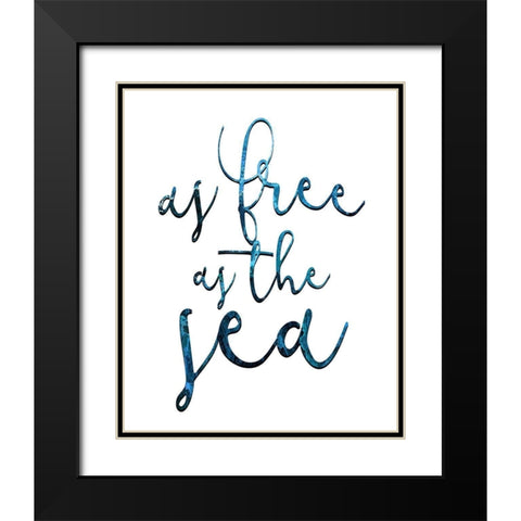 As Free 2 Black Modern Wood Framed Art Print with Double Matting by Kimberly, Allen