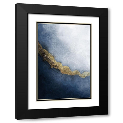 In The Stream Black Modern Wood Framed Art Print with Double Matting by Kimberly, Allen