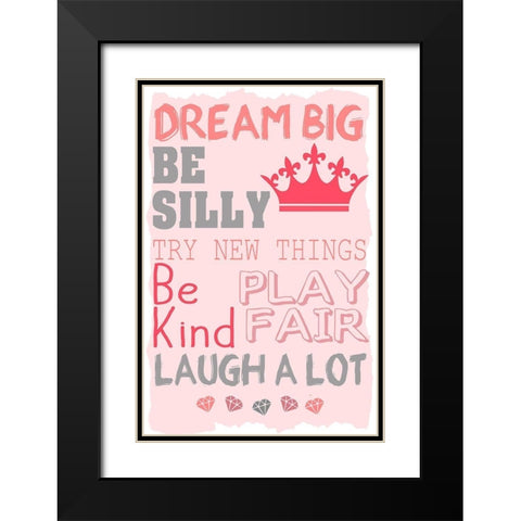 Laugh a Lot Black Modern Wood Framed Art Print with Double Matting by Kimberly, Allen