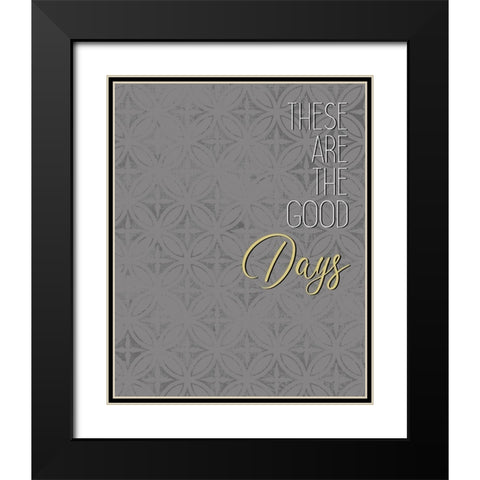 These Are Black Modern Wood Framed Art Print with Double Matting by Kimberly, Allen