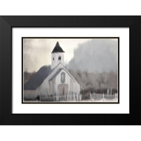 Sunday Morning Black Modern Wood Framed Art Print with Double Matting by Kimberly, Allen