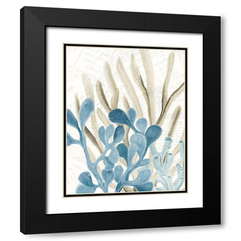 Coral Square 3 Black Modern Wood Framed Art Print with Double Matting by Kimberly, Allen