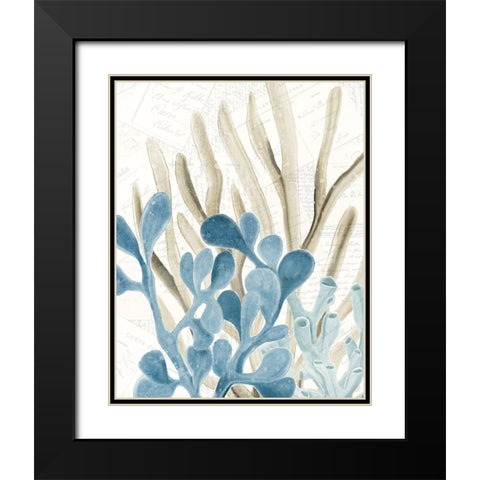 Coral Square 3 Black Modern Wood Framed Art Print with Double Matting by Kimberly, Allen