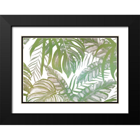 Aloha Palms Black Modern Wood Framed Art Print with Double Matting by Kimberly, Allen
