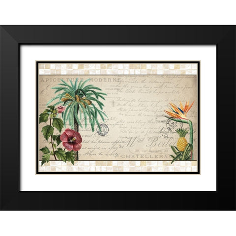 Tropical Paradise Black Modern Wood Framed Art Print with Double Matting by Kimberly, Allen