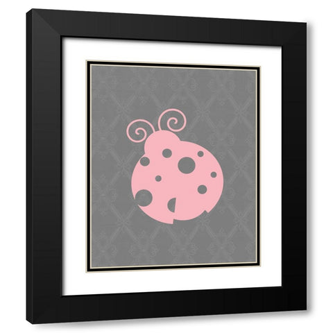 Butterfly Kisses 3 Black Modern Wood Framed Art Print with Double Matting by Kimberly, Allen