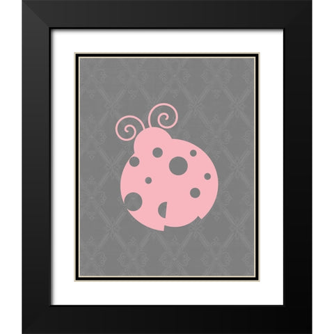 Butterfly Kisses 3 Black Modern Wood Framed Art Print with Double Matting by Kimberly, Allen