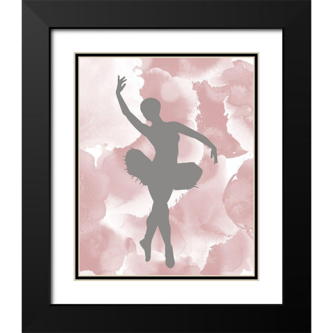 Plie All Day 1 Black Modern Wood Framed Art Print with Double Matting by Kimberly, Allen