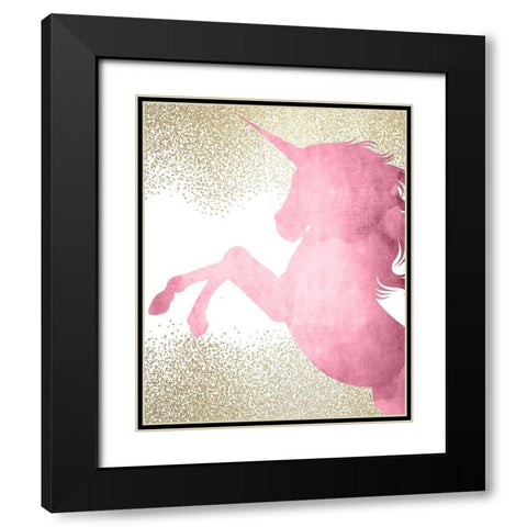 A Unicorn 3 Black Modern Wood Framed Art Print with Double Matting by Kimberly, Allen