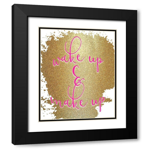 Wake UP 2 Black Modern Wood Framed Art Print with Double Matting by Kimberly, Allen