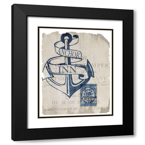 Seahorse Bay 2 Black Modern Wood Framed Art Print with Double Matting by Kimberly, Allen