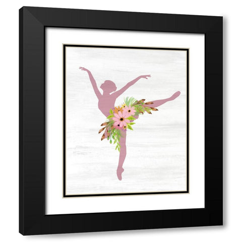 Ballet All Day 3 Black Modern Wood Framed Art Print with Double Matting by Kimberly, Allen