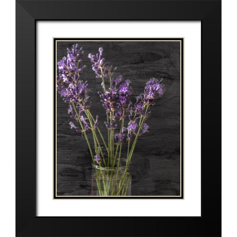 Lavender Jar 1 Black Modern Wood Framed Art Print with Double Matting by Kimberly, Allen
